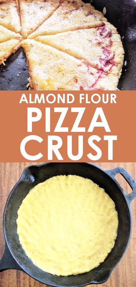 A gluten free and low-carb pizza crust the whole family will love! This almond flour pizza crust is quick, easy, and perfect for dinner tonight! Almond Flour Pizza, Almond Flour Pizza Crust, Spicy Pizza, Healthy Low Carb Dinners, Pizza Roll, Low Fat Low Carb, Low Carb Low Fat Recipes, No Carb Recipes, Low Carb Low Sugar