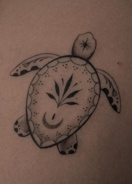 Turtle Mandala Tattoo, Grammy Tattoo, Hawaiian Turtle Tattoos, Kind Tattoo, Feminine Shoulder Tattoos, Mandela Tattoo, Stingray Tattoo, Sea Turtle Tattoo, Shell Tattoos