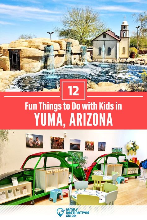 Dreaming about a family vacation to Yuma, AZ and looking for things to do? We’re FamilyDestinationsGuide, and we’re here to help: Discover the most fun things to do in Yuma with kids - so you get memories that last a lifetime! #yuma #yumathingstodo #yumawithkids #yumaactivities Yuma Arizona Things To Do In, Indoor Things To Do, Arizona Trip, Yuma Arizona, Travel America, Collection Ideas, Family Destinations, Arizona Travel, Family Friendly Activities