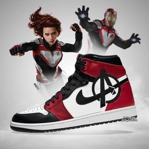 Marvel Nike Shoes, Marvel Things To Buy, Marvel Sneakers, Avengers Shoes, Sepatu Air Jordan, Marvel Merch, Mode Indie, Marvel Shoes, Marvel Accessories