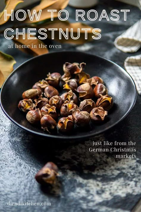 Roast Chestnuts In Oven, How To Roast Chestnuts In The Oven, Roasting Chestnuts In Oven, How To Roast Chestnuts At Home, Roasted Chestnuts Oven, Roasted Chestnuts Recipes, Chestnut Recipes, Water Chestnut, Roasted Chestnuts