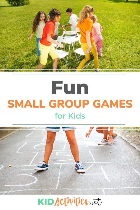 Outdoor Games For Small Groups, Pe Games For Small Groups, Indoor Games For Elementary Students, Non Competitive Games For Kids, Group Games For Kindergarten, Fun Group Games For Kids, Games For Small Groups, Games For Small Kids, Adventure Games For Kids