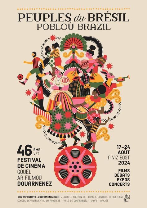 Latino Design, Film Festival Poster, Poster Flat, Play Poster, Graphic Design School, Festival 2024, Festival Flyer, Cultural Festival, Theatre Poster