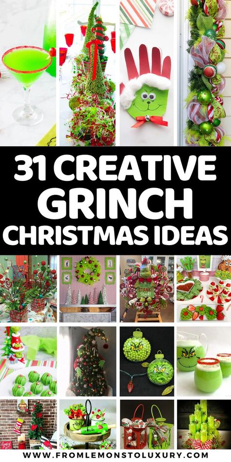 grinch christmas ideas Christmas Ideas For Classroom, Christmas Ideas Food, Christmas Parade Float Ideas Theme, Classroom Grinch, Christmas Ideas Crafts, Grinch Christmas Ideas, Christmas Parade Float Ideas, Grinch Christmas Party Ideas, Grinchmas Decorations Diy