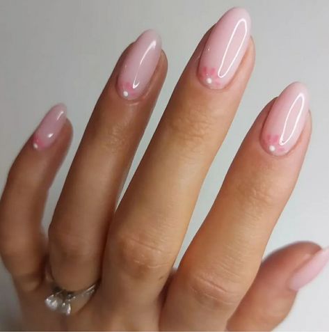 Summery Nails, Cute Gel Nails, Soft Nails, Round Nails, Her Nails, Pink Nail, Fire Nails, Floral Nails, Dream Nails