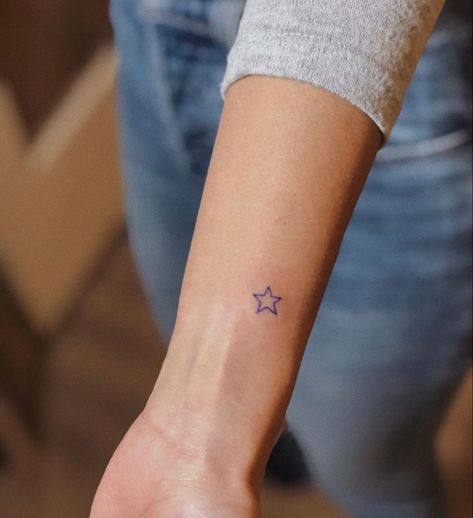 Little Star Tattoo, Mean Tattoo, Star Tattoo Meaning, Small Star Tattoos, Saved Tattoo, Star Tattoo Designs, Star Tattoo, Doodle Tattoo, Cute Tiny Tattoos