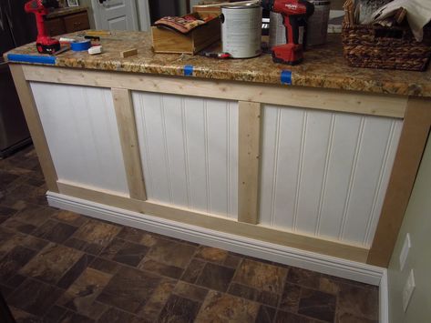 Island Back Panel Ideas, Kitchen Island Back Panel, Kitchen Island Back Panel Ideas, Kitchen Island Back, Kitchen Renovation Diy Ideas, Kitchen Island Makeover, Bloomington Illinois, Unique Kitchen Design, Kitchen Peninsula