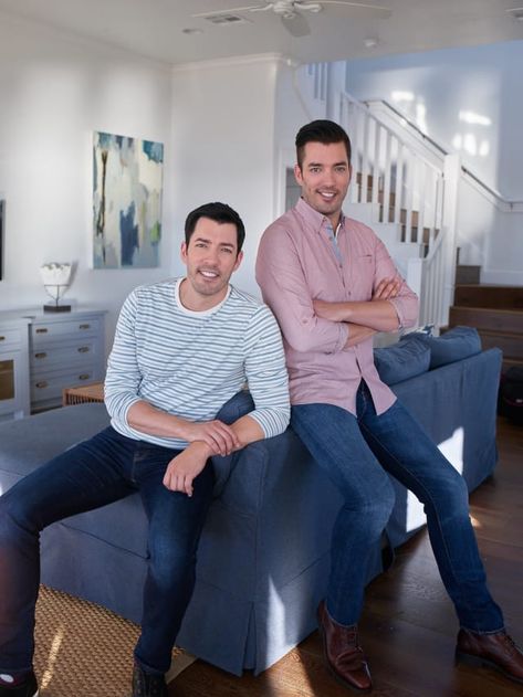 This Is The Closest Thing To Actually Having The Property Brothers Renovate Your Home Property Brothers Living Room, Property Brothers Designs, Hgtv Property Brothers, Drew And Jonathan Scott, Famous Twins, Jonathan Silver Scott, Property Brother, Online Design Services, Scott Brothers