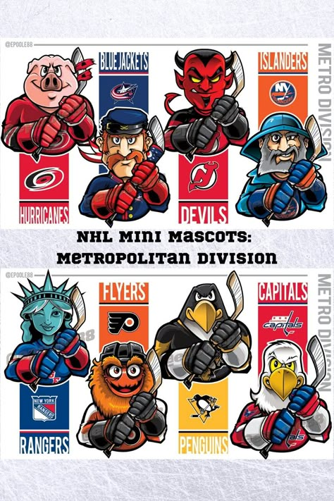 Nhl Mascots, Hockey Family, Custom Comic Book, Nhl Hockey Teams, Nhl Wallpaper, Nfl Football Helmets, College Hockey, Sports Items, Sports Jersey Design