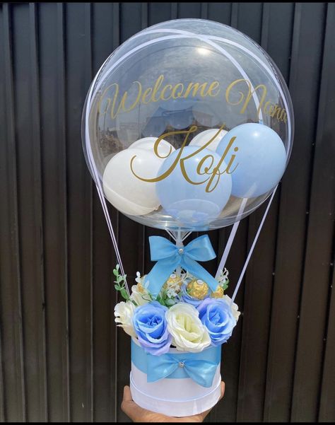 Hampers Baby Born, Hampers Baby, Hot Air Balloon Adventure, Baby Hamper, Baby Gift Box, New Born Baby, Baby Born, Balloon Bouquet, Baby Shower Balloons