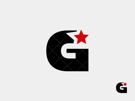 Two Letter Logo, G Logo Design, Star Symbol, Unique Monogram, Monogram Logo Design, G Logo, Shirt Design Inspiration, Letter G, Star Logo