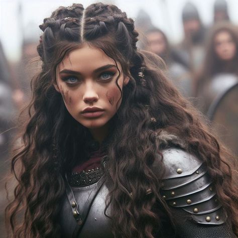 Medieval Fantasy Hairstyles, Warrior Woman Hairstyle, Viking Braided Hairstyles, Fantasy Hair Styles, Warrior Hair, Braided Rose Hairstyle, Ash Wallpaper, Queen Hairstyles, Rose Hairstyle