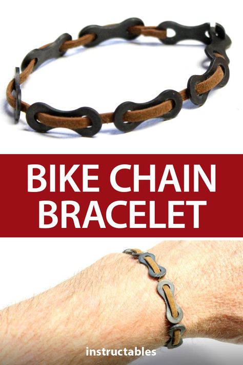 Bicycle Chain Bracelet, Bicycle Chain Crafts, Bicycle Chain Jewelry, Bicycle Chain Art, Bike Chain Crafts, Bike Chain Art, Chain Jewelry Diy, Bicycle Crafts, Bicycle Jewelry