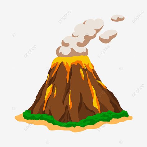 Cartoon Volcano, Volcano Clipart, Geology Activities, Volcano Drawing, Peter Rabbit Illustration, Volcano Photos, Color Worksheets For Preschool, Volcano Lava, Dinosaur Quilt