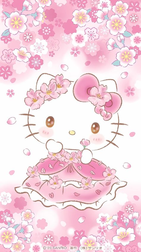 Sparkly Iphone Wallpaper, Sanrio Collection, 헬로키티 배경화면, Hello Kitty Imagenes, Pink Wallpaper Hello Kitty, Images Hello Kitty, Hello Kitty Printables, Hello Kitty Videos, Kawaii Kitty