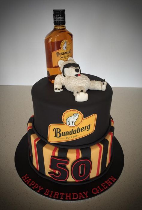 Bundy Rum: For the Cake of It, facebook Rustic Birthday Cake, Man Cakes, Bundaberg Rum, 21st Cake, 50th Cake, Rustic Birthday, 60th Birthday Cakes, Cake Designs Images, 18th Birthday Cake