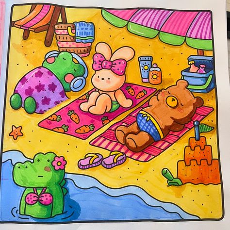 I have been spending my time colouring my new colouring book from @cocowyocoloring instead of doing all the work I need to do… Just one more page I think. Cozy Coloring Book, Coloring Pages Completed, Bobbi Goods, Finished Coloring Pages, Coco Wyo, Marker Coloring, Bobbie Goods, August 9, Colouring Book