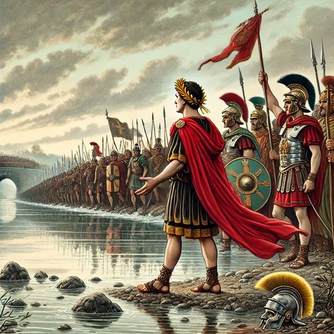 #art #artwork #illustration #history #historical #ancient #world #ancient_rome #julius #caesar #rubicon Julius Caesar, Ancient World, Ancient Rome, Art Artwork, Rome, Soldier, History, Art