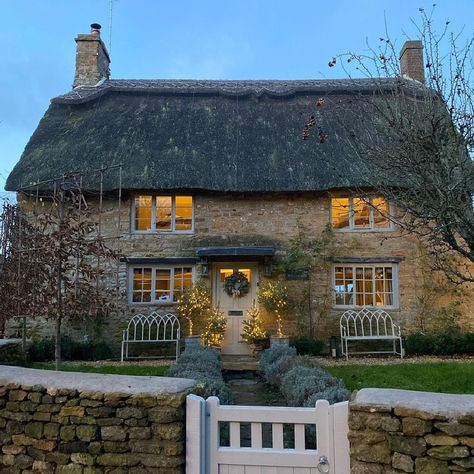 Rosehill Cottage, Cotswold Cottage, Cotswolds Cottage, Stone Cottages, Cottage Interior, Cottage Christmas, Thatched Roof, Cottage Interiors, Hello Lovely