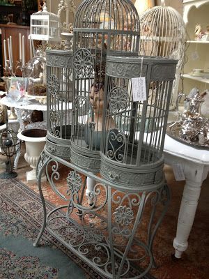 Decorative Birdcage, Bird Cage Design, Antique Bird Cages, Vintage Wedding Gown, Caged Bird, Bird Cage Decor, Vintage Bird Cage, Ideas For Decorating, Birdcages