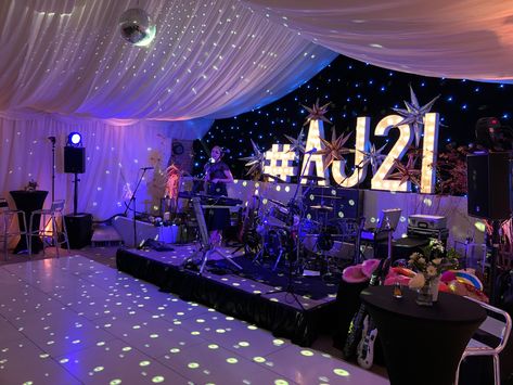 Marquee Lighting, Marquee Party, Fairy Lighting, Sweet 16 Party Themes, Party Lighting, 21st Birthday Party, 21st Birthday Decorations, Led Dance, Wedding Lighting