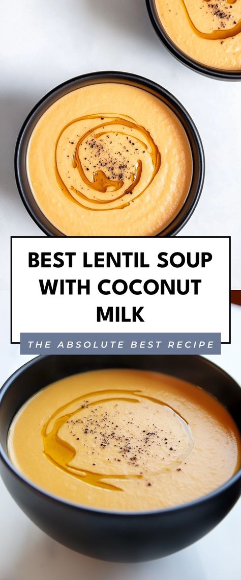 Image for Best Lentil Soup with Coconut Milk Lentils With Coconut Milk, Lentil Soup With Coconut Milk, Best Lentil Soup, Easy Lentil Soup, Coconut Lentil Soup, Soup With Coconut Milk, Stews Recipes, Soup Lovers, Coconut Milk Soup