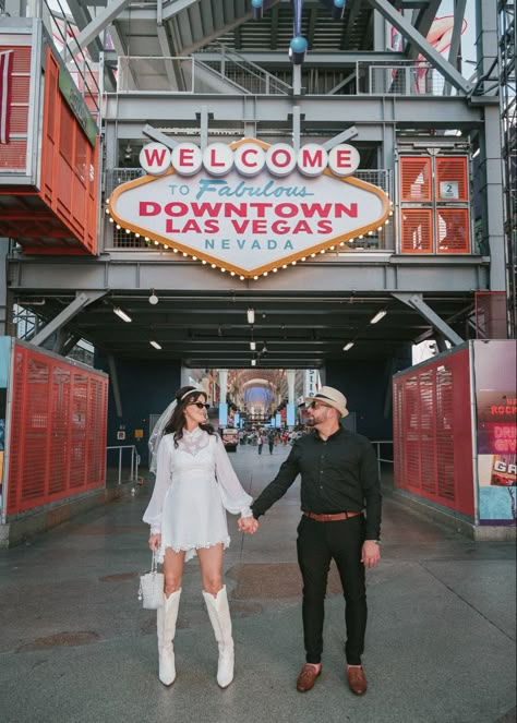 Retro Vegas Wedding, Fremont Street Las Vegas Photography, Retro Vegas, Fremont Street Las Vegas, Vegas Photography, Las Vegas Photography, Vegas Style, New Years Eve Weddings, Downtown Las Vegas