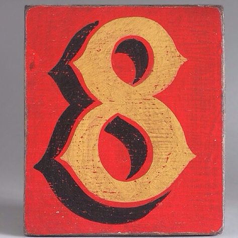 Vintage type Ever Tried Ever Failed, Fail Again Fail Better, Sign Painting Lettering, Fail Better, Number Eight, Hand Painted Wooden Signs, Vintage Numbers, Samuel Beckett, Sign Writing