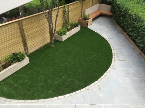 Round Lawn, Triangle Garden, Mary's Garden, Lawn Ideas, Small Garden Landscape, Backyard Landscaping Plans, Back Garden Design, Garden Paving, Pergola Design