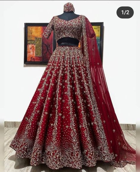 Latest Bridal Lehenga Designs, Red Bridal Dress, Latest Bridal Lehenga, Wedding Lehenga Designs, Indian Bride Outfits, Bridal Lehenga Collection, Latest Bridal Dresses, Indian Bridal Lehenga, Bridal Lehenga Red