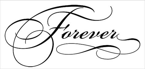 Forever Tattoo Fonts, Forever Tattoo Design, Forever Tattoo Ideas, Forever Calligraphy, Forever Tattoos, Forever Drawing, Cursive Numbers, Always Tattoo, Tattoo Fonts Alphabet