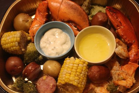 Smoked Seafood Boil, Seafood Boil On Grill, Pellet Grill Seafood Recipes, Smoked Crab Legs In Smoker, Shrimp Boil With Beer, Lake Meals, Smoked Seafood, Just A Bad Day, Shrimp Potatoes Corn Sausage Boil