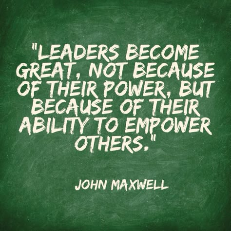 “Leaders become great, not because of their power, but because of their ability to empower others.” Excerpt From: John C. Maxwell. “The 5 Levels of Leadership” 2011 Missing Family Quotes, These Broken Stars, John Maxwell Quotes, Leadership Quotes Inspirational, Leadership Inspiration, Leader Quotes, Power Moves, Servant Leadership, Quotes Ideas