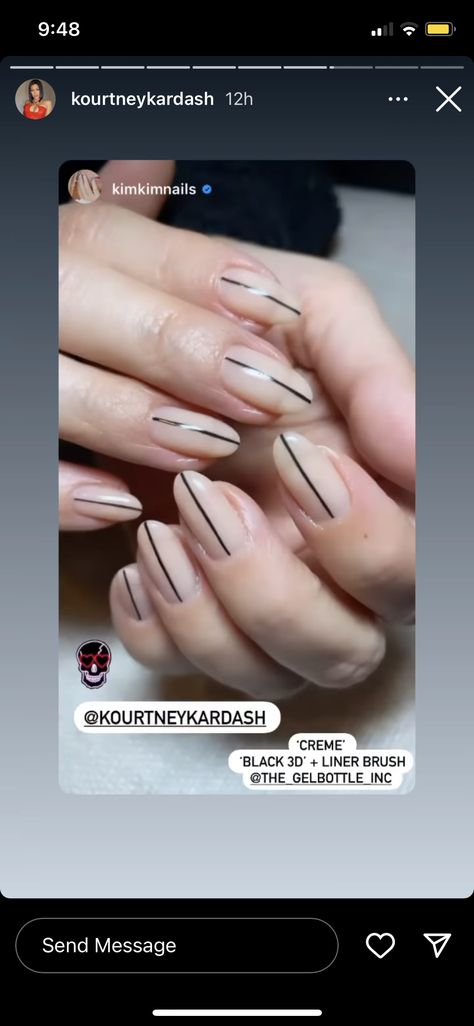 Kourtney Kardashian Nails, Kardashian Nails, Kourtney Kardashian, Cute Nails, Nail Inspo, Nails, Beauty