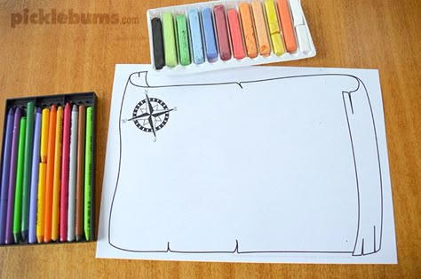 Make your own map with this free printable map drawing prompt from Picklebums.com GREAT site if you have young children! Treasure Maps For Kids, Make Your Own Map, Pirate Activities, Map Drawing, Pirate Treasure Maps, Make A Map, Awesome Drawing, Map Crafts, Homeschool Geography