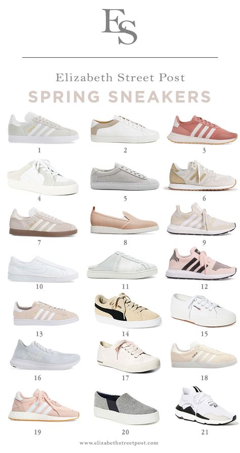 2023 Shoes Trends Women Sneakers, Sneakers Spring 2023, Stylish Sneakers Women, Everyday Sneakers, Minimalist Sneakers, Tennis Shoes Outfit, Beige Sneakers, Elizabeth Street, 2024 Outfits