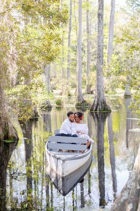 Cypress Gardens Sc, Charleston Engagement Photos, Charleston Engagement, Cypress Gardens, Row Boats, Proposal Photography, The Proposal, Newly Engaged Couple, Engagement Pics