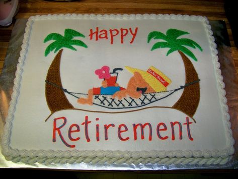 Man In Hammock Retirement Cake  on Cake Central Retirement Cake Decorations, Retirement Party Cakes, Retirement Cake, Retirement Party Decorations, Retirement Celebration, Cake Central, Cakes For Women, Cake Online, Happy Retirement