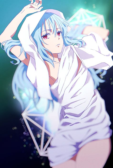 Slime King, Slimes Girl, Slime Wallpaper, Anime Long Hair, Anime Group, Popular Manga, Anime Undertale, Rimuru Tempest, Reincarnated As A Slime