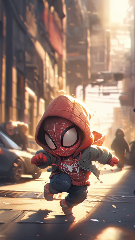 Spiderman, Running, Art