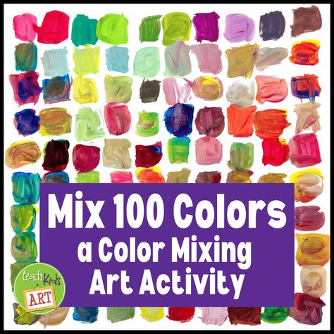 This fun color mixing art activity is perfect for kids in grades 2 and up. Originally, I created this project to celebrate our “100th Day of School“, but kids will enjoy doing this anytime! Your students will gain valuable color mixing experience while creating a frame-worthy piece of art. The example above was created by […] Related posts: How to Mix More Interesting Greens Kandinsky for Kinders Create Your Own Color Wheel Color Wheel Lesson, Color Wheel Art Projects, Color Art Lessons, Art Activity For Kids, Color Wheel Art, Art Fundraiser, Collaborative Art Projects, Art Teaching, Art Lessons For Kids