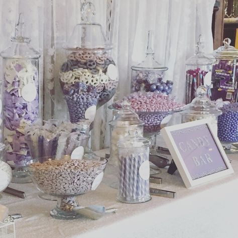 Lavender Sweets Table, Lilac Candy Table, Lavender Candy Table, Lilac Desert Table, Lavender Treat Table, Light Purple Grad Party, Quinceanera Dessert Table Ideas Lavender, Lilac Dessert Table, Light Purple Graduation Party