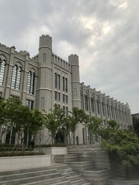 School South Korea, Kampus Korea, Korea University Campus, Universitas Korea, Korea University Aesthetic, Schools In Korea, Korea College, Seoul University, Korean University