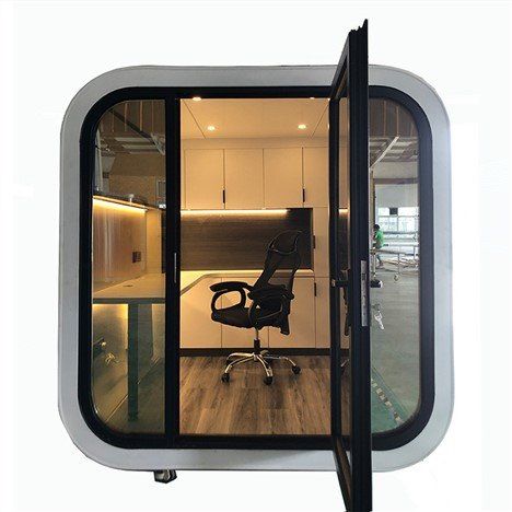 Garden Pod Customized Home Office Shed Insulated Building Pod Ready Made Prefab Houses A Miniature Office Pod In Backyard - Buy Office Pod,Prefab Cabin,Prefab House Product on Alibaba.com Container Villa, Home Office Shed, Steel Bed Design, Office Shed, Pod House, Modern Office Decor, Prefab Cabins, Office Pods, Soundproof Room