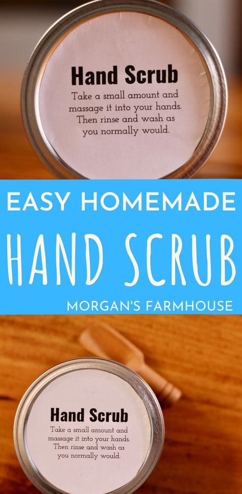 Homemade Hand Scrub, Hand Scrub Diy, Hand Scrub Homemade, Diy Body Scrub Recipes, Hand Soak, Gross Things, Diy Coconut Oil, Sugar Scrub Homemade, Homemade Scrub