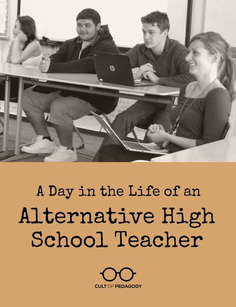 Alternative Education High School, Cult Of Pedagogy, Alternative Education, Middle School Reading, Teacher Technology, High School Science, High School Classroom, Teacher Inspiration, Teaching Middle School