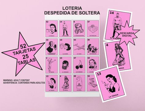 This Board Games item by GrowingUpHispanic has 73 favorites from Etsy shoppers. Ships from United States. Listed on Jan 18, 2023 Loteria Bachelorette, Bridal Loteria, Mexican Loteria, Tie Dye Hat, Embroidered Apron, Game Printable, Creative Illustration, Bingo Cards, Game Item