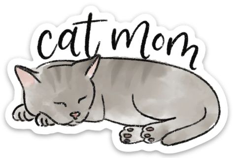 What cat mom wouldn't love this sticker!? This 2x3" vinyl sticker is both removable and replaceable up to 2 times. It's also waterproof and dishwasher safe. Designed by Elyse Breanne Design. Removes with little to no residue, any residue can be easily removed with hand sanitizer or rubbing alcohol. Elyse Breanne, Word Cat, Printed Stickers, What Cat, Gray Cat, Curious Cat, Travel Stickers, Animal Stickers, Cat Sitting