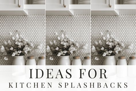 ideas for kitchen splashbacks Cement Tile Backsplash, Cement Tile Shop, Industrial Style Home, White Wash Brick, Metallic Backsplash, Kitchen Splashbacks, Kitchen Backsplash Designs, Mosaic Backsplash, Kitchen Splashback