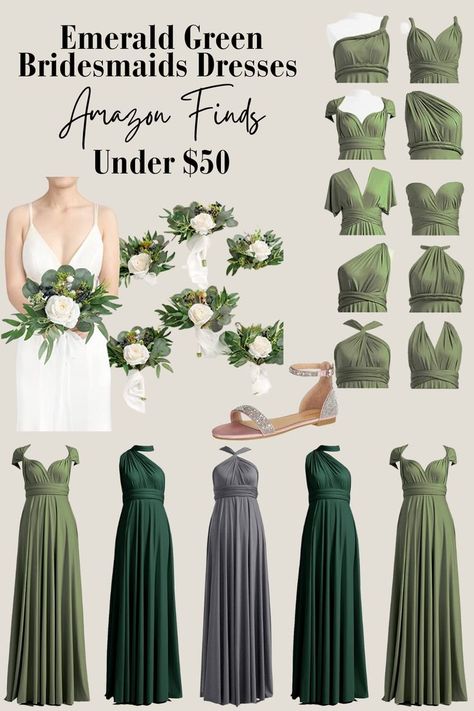 Emerald Green Wedding, Emerald Green Bridesmaids, Bridesmaids Shoes, Bridesmaids Bouquets, Bridesmaid Dresses on a Budget, Wedding on a Budget, Emerald Green Color scheme, Bridesmaid multi way dress Emerald Green Bridesmaids, Emerald Green Wedding Dress, Wedding Emerald Green, Emerald Green Bridesmaid Dresses, Emerald Green Wedding, Green Wedding Dresses, Convertible Bridesmaid Dress, Multi Way Dress, Emerald Green Weddings